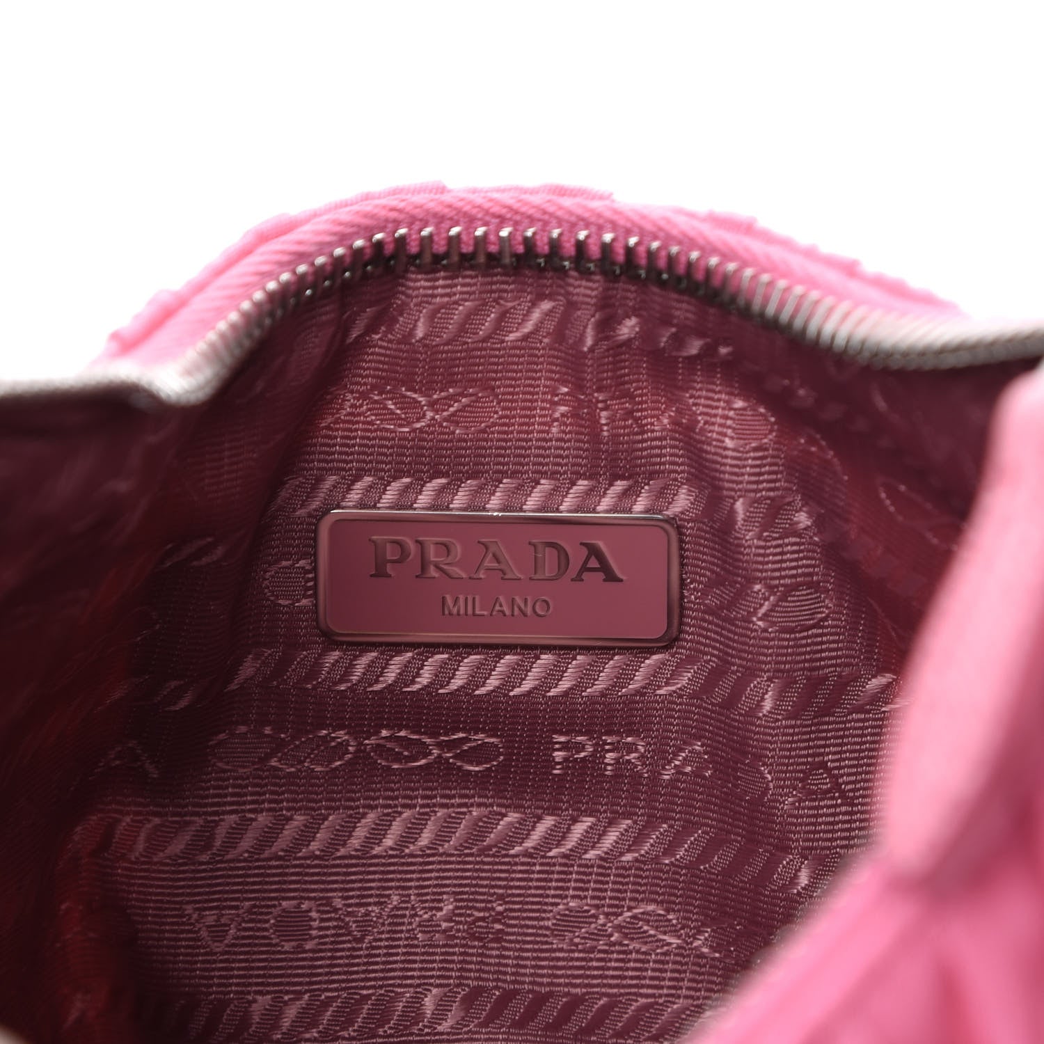 Prada Tessuto Nylon Gaufre Shoulder Bag Begonia 5 of 9