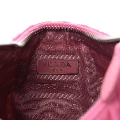 Prada Tessuto Nylon Gaufre Shoulder Bag Begonia 5 of 9