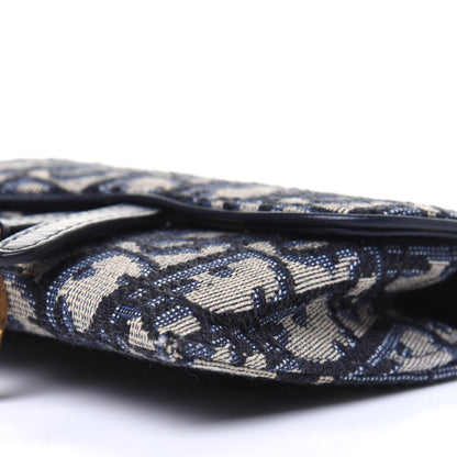 Christian Dior Oblique Nano Saddle Chain Pouch Blue 9 of 11