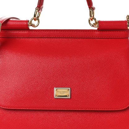 Dolce & Gabbana DOLCE GABBANA Dauphine Medium Miss Sicily Satchel Dark Red 7 of 9