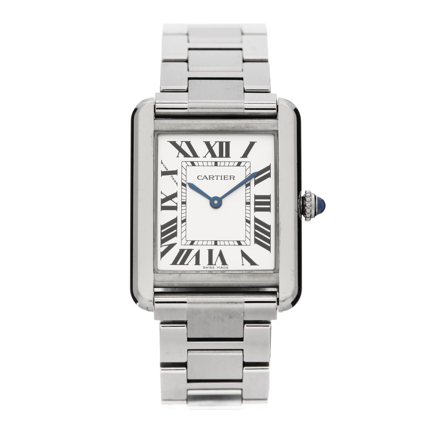 Cartier Stainless Steel 24mm Tank Solo Quartz Watch 1 of 7