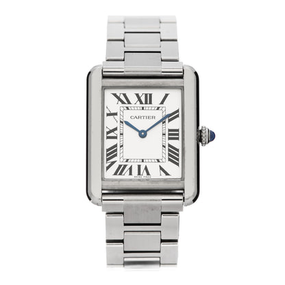 Cartier Stainless Steel 24mm Tank Solo Quartz Watch 1 of 7
