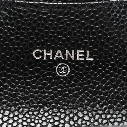 Chanel Caviar Quilted Flap Card Holder Black 6 of 9