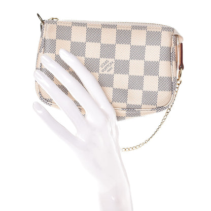 Louis Vuitton Damier Azur Mini Pochette Accessories 2 of 9