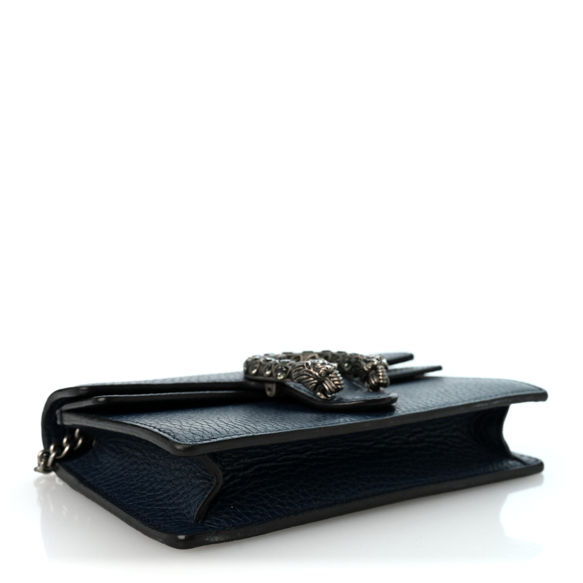 Gucci Dollar Calfskin Crystal Super Mini Dionysus Shoulder Bag Blue Agata Black Diamond 4 of 9