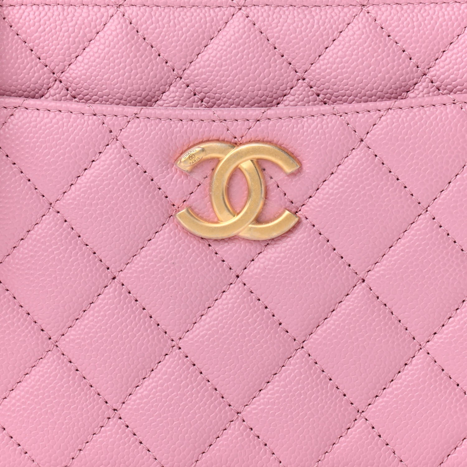 Chanel Caviar Quilted Pick Me Up Small Vanity Case Light Pink 9 of 14
