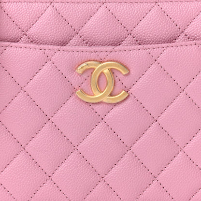 Chanel Caviar Quilted Pick Me Up Small Vanity Case Light Pink 9 of 14
