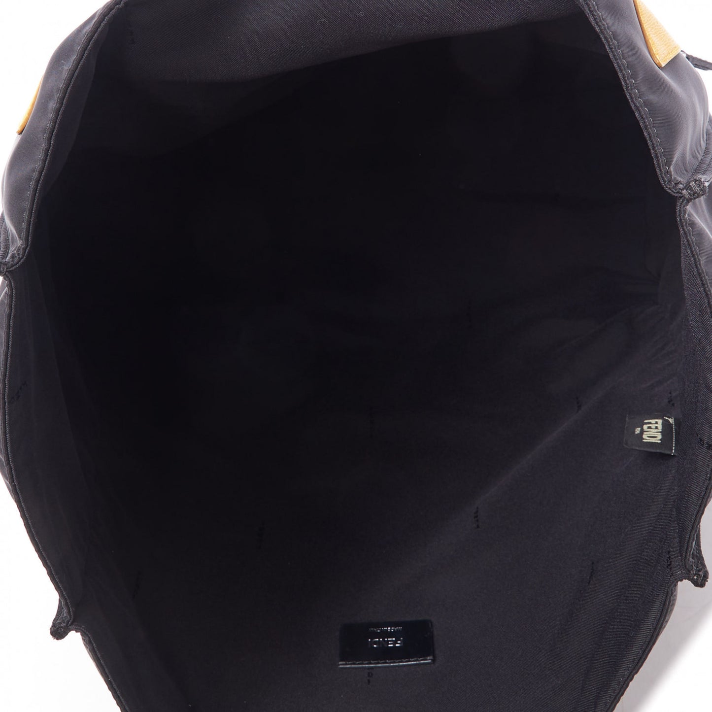 Nylon Vitello Elite Monster Eyes Tote Black Yellow