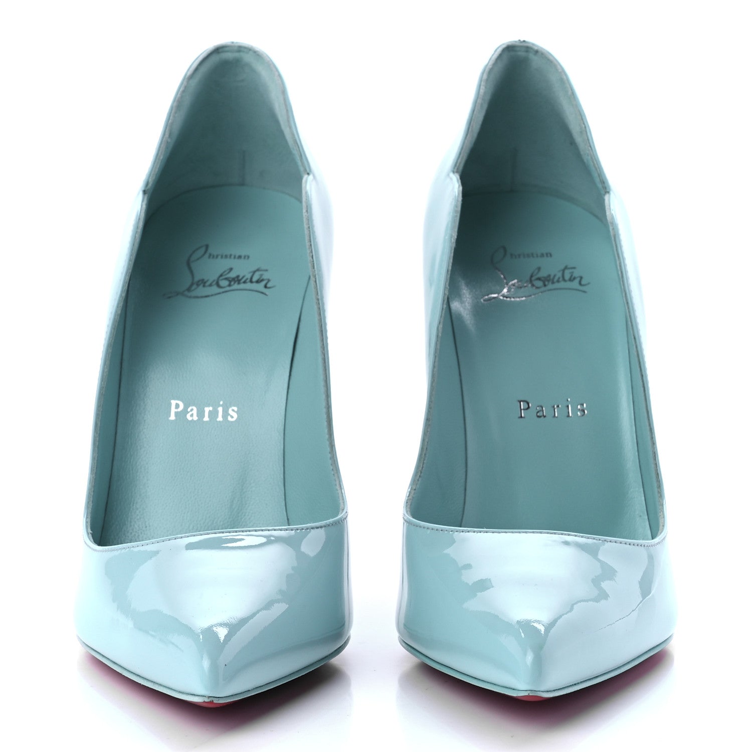 Christian Louboutin Patent Hot Chick 100 Pumps 37 Bermuda 2 of 7