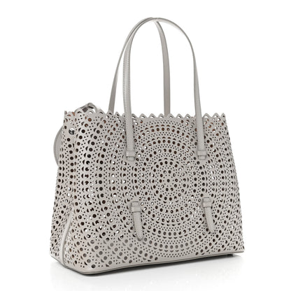 Alaia Lux Calfskin Vienne Mina 32 Bag Perle 4 of 9