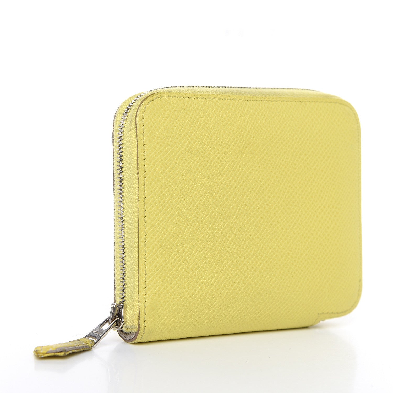Hermes Epsom Silk'in Compact Wallet Soufre 3 of 10