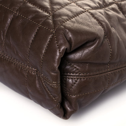 Lanvin Lambskin Quilted Amalia Cabas Tote Brown 21 of 23
