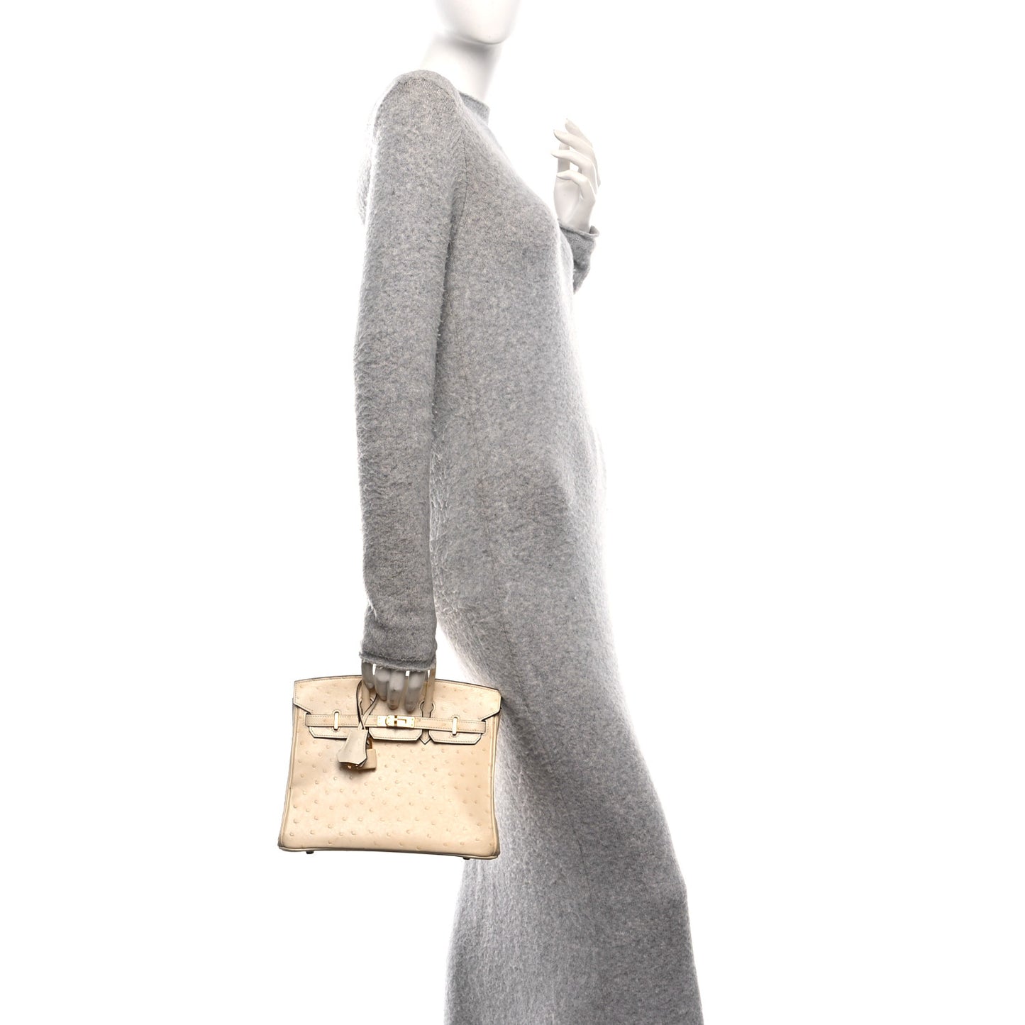 Ostrich Birkin 25 Nata