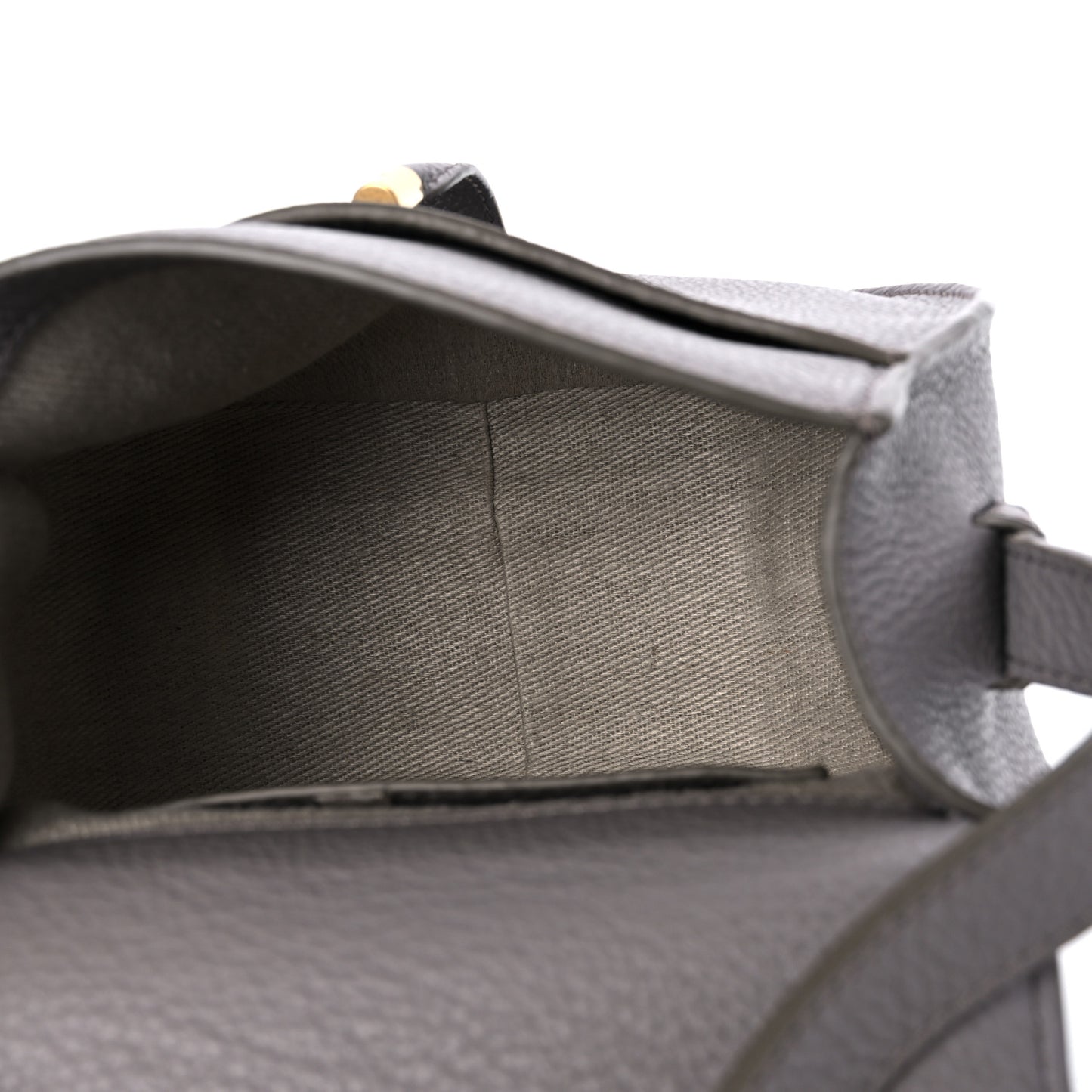 Calfskin Mini Marcie Round Crossbody Bag Cashmere Grey