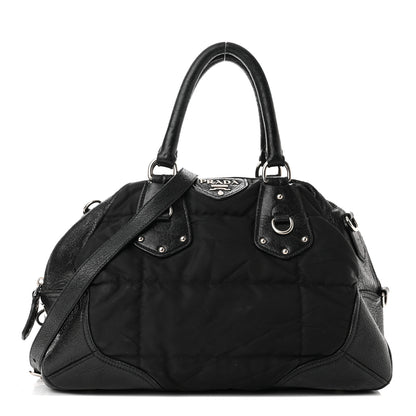 Prada Nylon Quilted 24H Satchel Black 1 of 15
