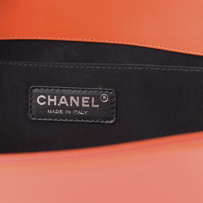Chanel Patent Quilted Medium Boy Flap Orange 7 of 17