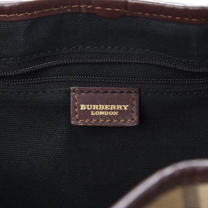 Burberry Haymarket Check Buckle Satchel Chocolate 9 of 11