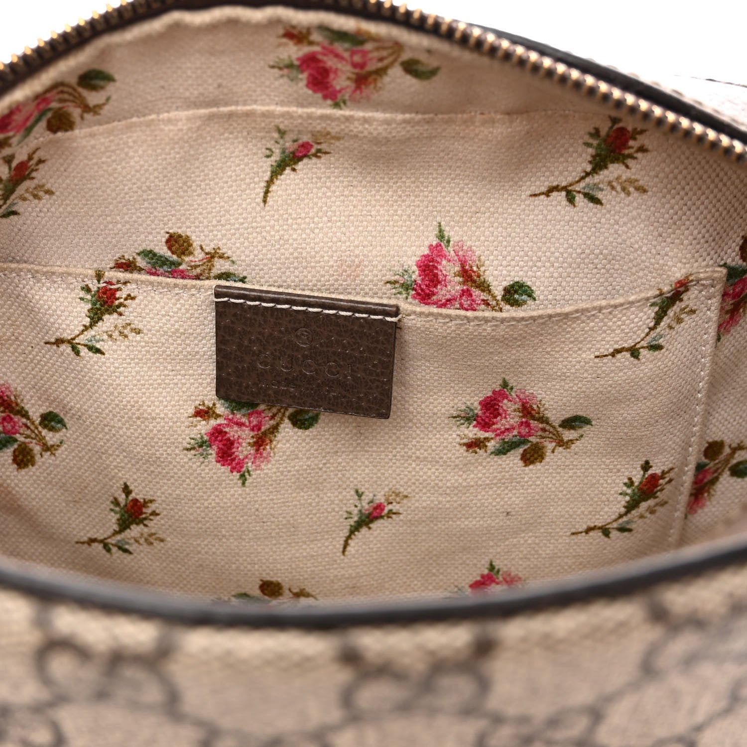 Gucci GG Supreme Monogram Web Neo Vintage Shoulder Bag Beige New Acero Crop 6 of 10