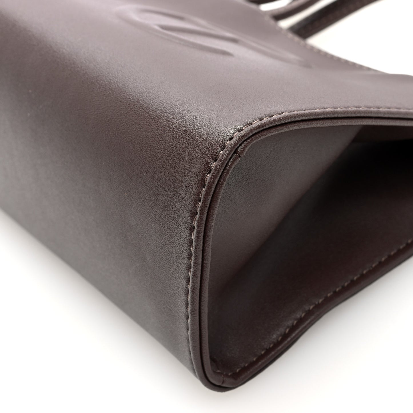 Vegan Leather Small Shopping Bag Chocolate