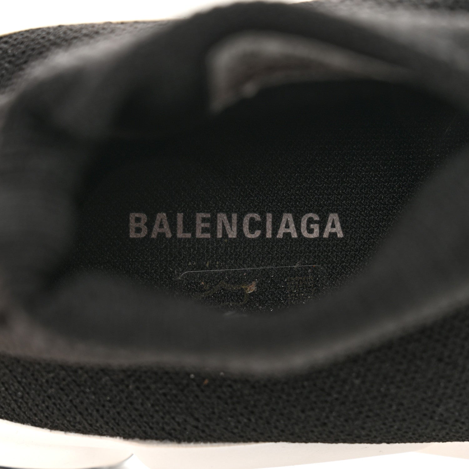 Balenciaga Neoprene Knit Womens Speed Sneakers 37 Black White 8 of 9