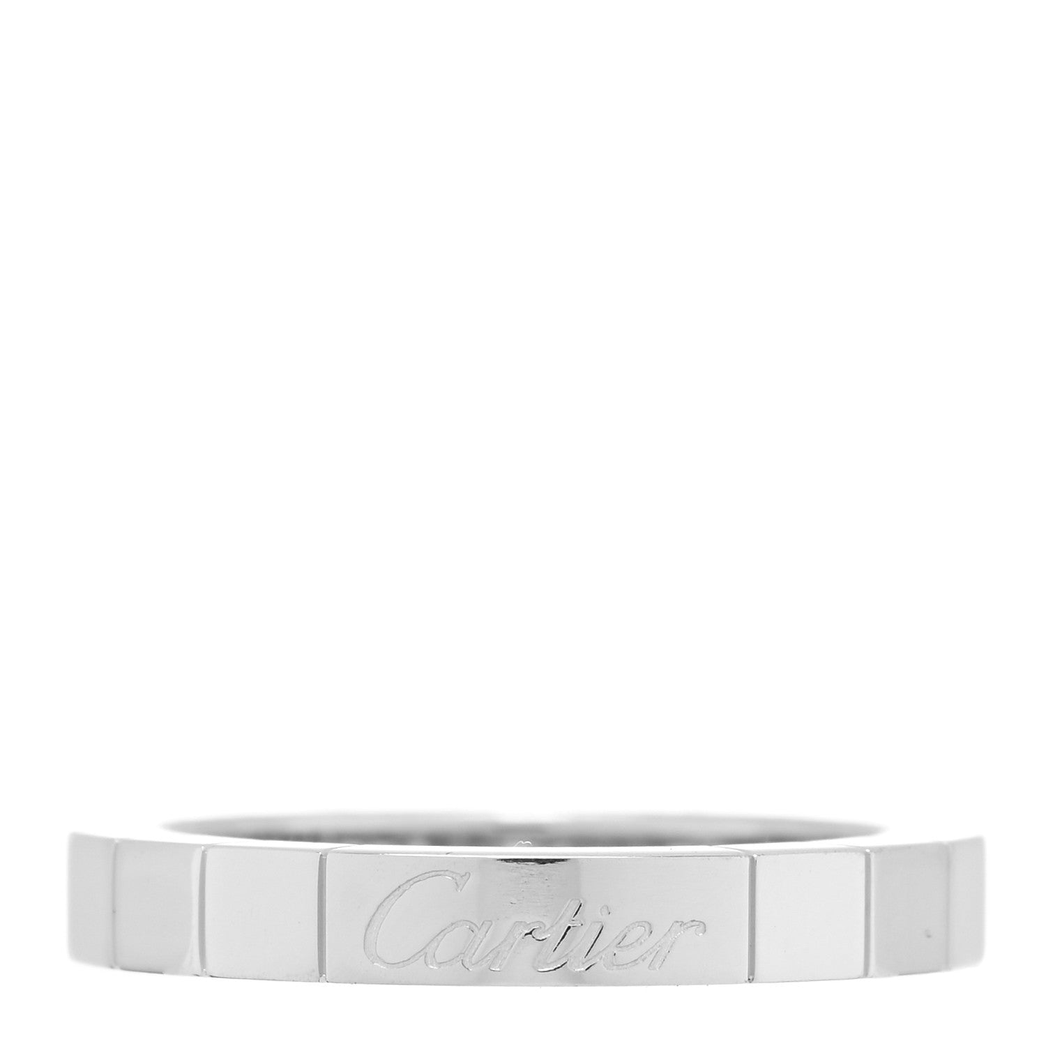Cartier 18K White Gold Lanieres Ring 51 5.75 1 of 4