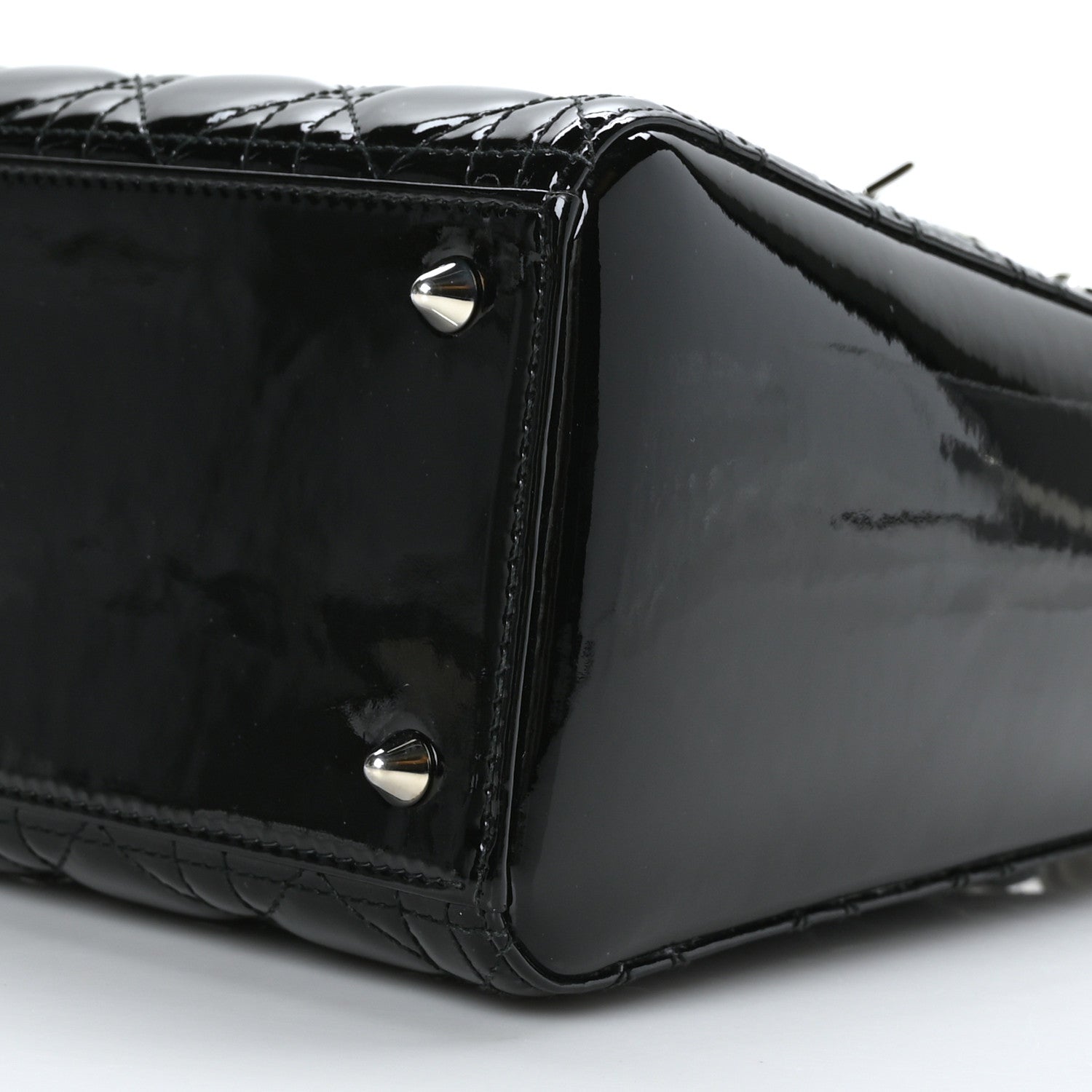 Christian Dior Patent Cannage Medium Lady Dior Black 10 of 11