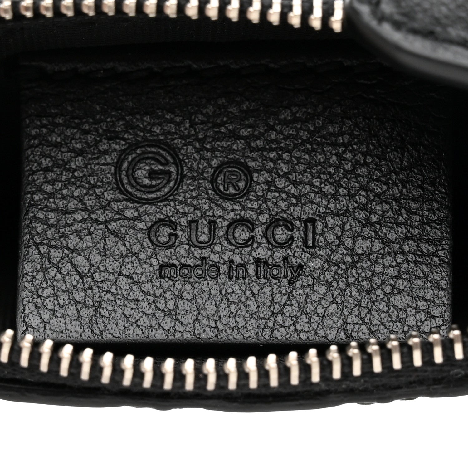 Gucci Microguccissima Key Ring Coin Case Black 6 of 8