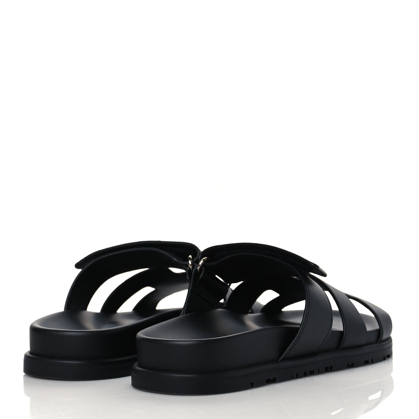 Calfskin Womens Chypre Sandals 35.5 Black