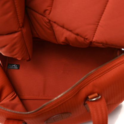 Hermes Buffle Toile Sac A Chien TouTou Brique Potiron 6 of 16