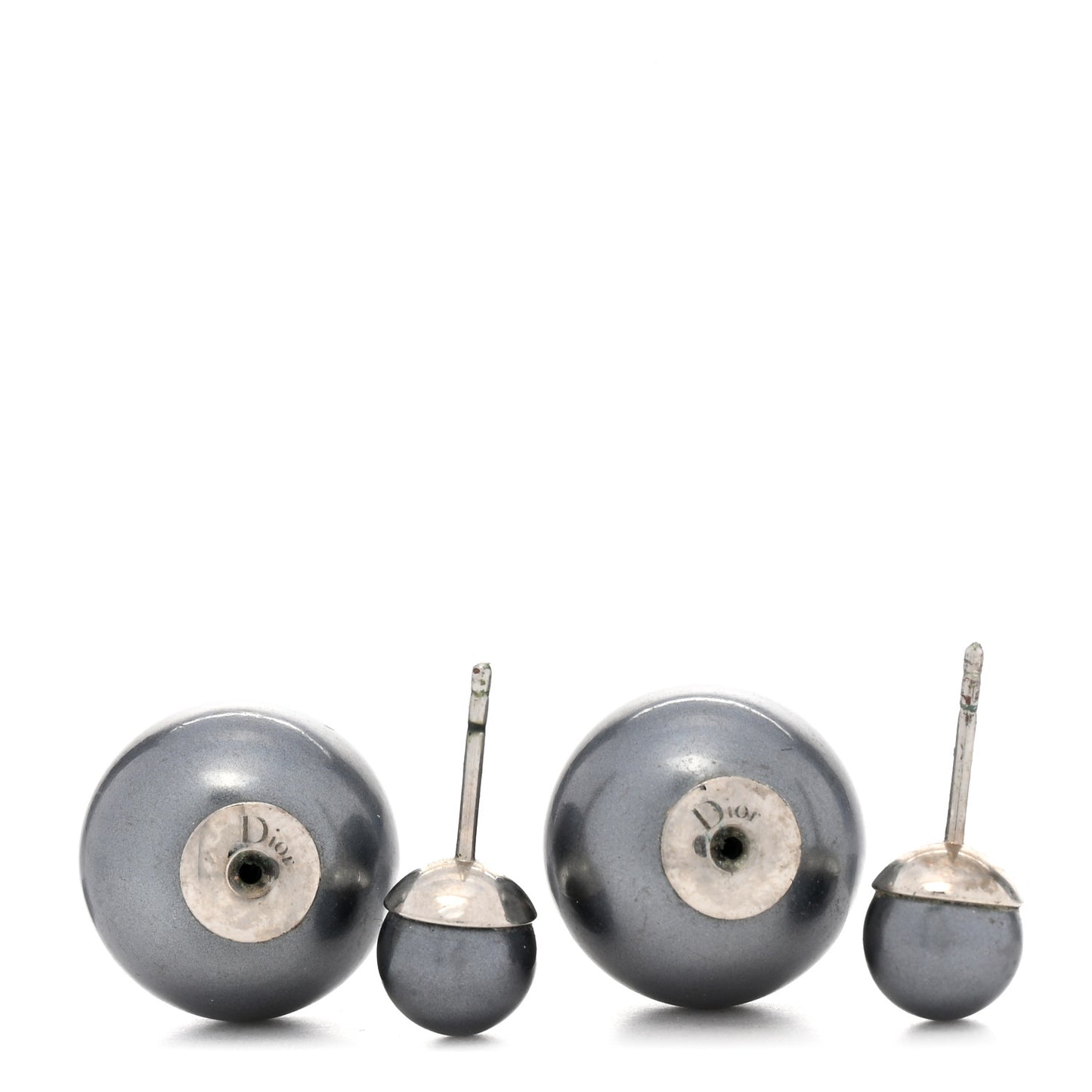 Pearl Mise En Dior Tribal Earrings Grey