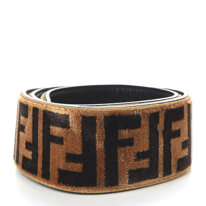 Fendi Velvet Tapestry FF Strap You Tobacco 2 of 4