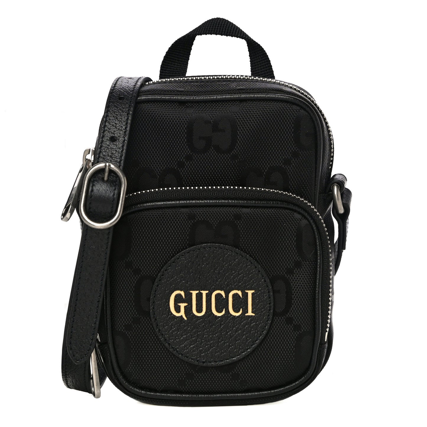 Econyl Nylon Monogram Off The Grid Shoulder Bag Black