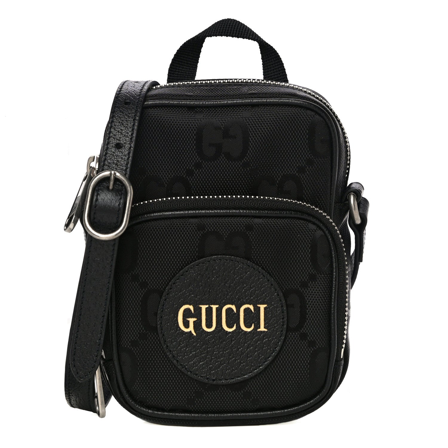 Gucci Econyl Nylon Monogram Off The Grid Shoulder Bag Black 1 of 11