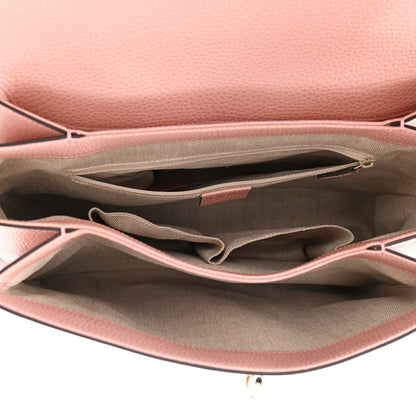 Gucci Dollar Calfskin Medium Interlocking G Top Handle Shoulder Bag Soft Pink 5 of 10