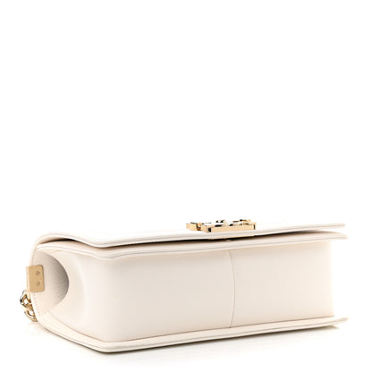 Chanel Caviar Quilted Medium Boy Flap White 4 of 11