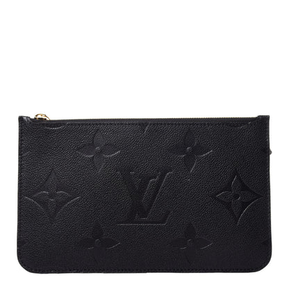 Louis Vuitton Empreinte Monogram Giant Neverfull MM Pochette Black 2 of 18