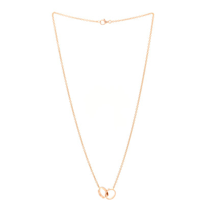 Cartier 18K Pink Gold Interlocking LOVE Necklace 3 of 5