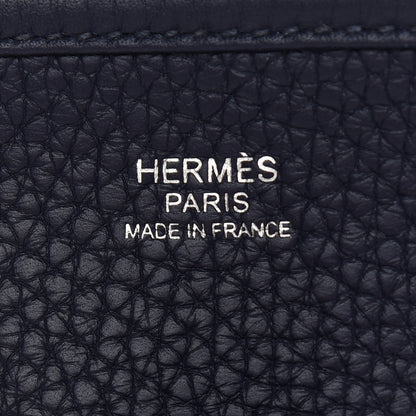 Hermes Taurillon Clemence Evelyne III PM Bleu Nuit 6 of 13