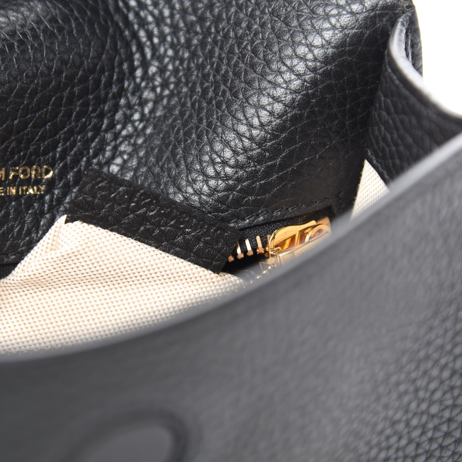 Tom Ford Calfskin Small T Clasp Tara Crossbody Bag Black 9 of 10