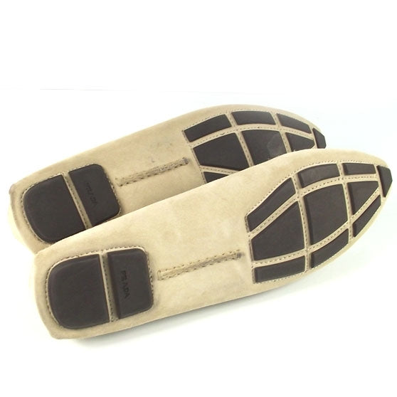 Suede Loafers Driving Moccasins 40 Tan