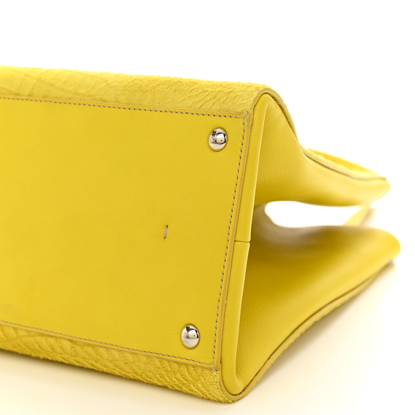 Vitello Calf Hair Crocodile Embossed Large 3Jours Tote Sunflower Cedro