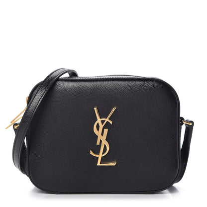 Saint Laurent Grain De Poudre Small Classic Monogram Camera Bag Black 1 of 9