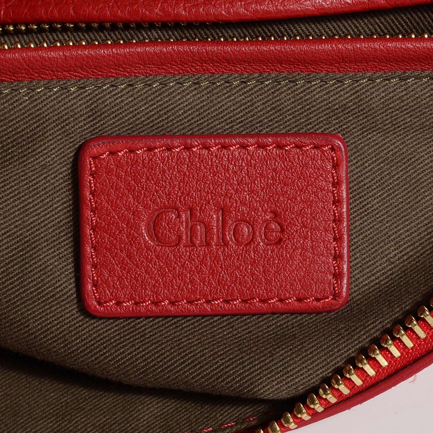 Chloe Calfskin Medium Marcie Satchel Holly Berry 6 of 9
