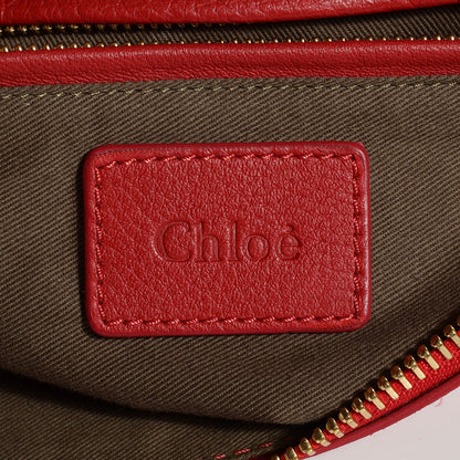 Chloe Calfskin Medium Marcie Satchel Holly Berry 6 of 9
