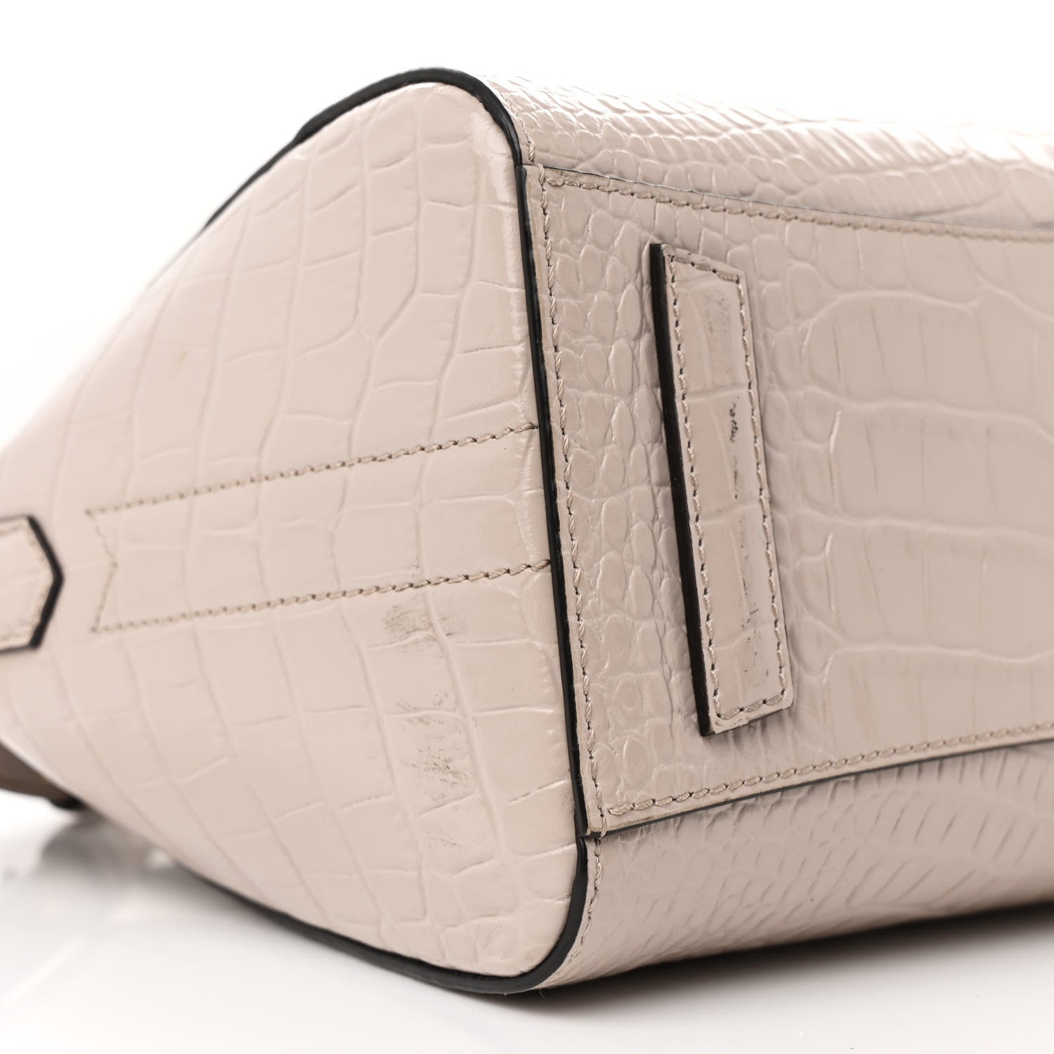 Givenchy Calfskin Crocodile Embossed Mini Antigona Dune 9 of 12