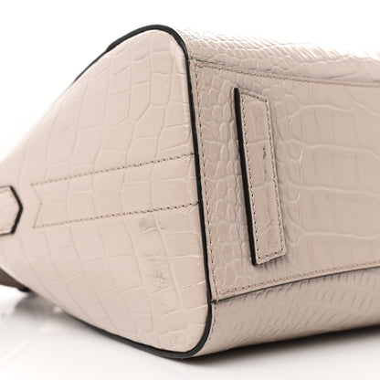 Givenchy Calfskin Crocodile Embossed Mini Antigona Dune 9 of 12