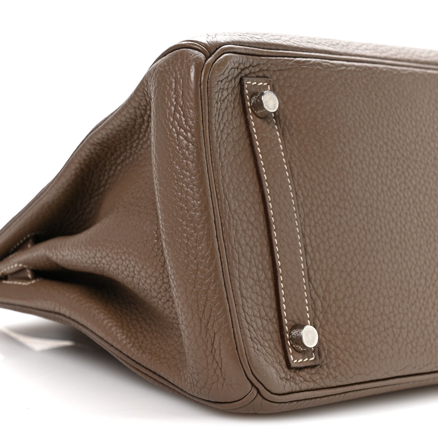 Hermes Taurillon Clemence Birkin 30 Etoupe 9 of 10