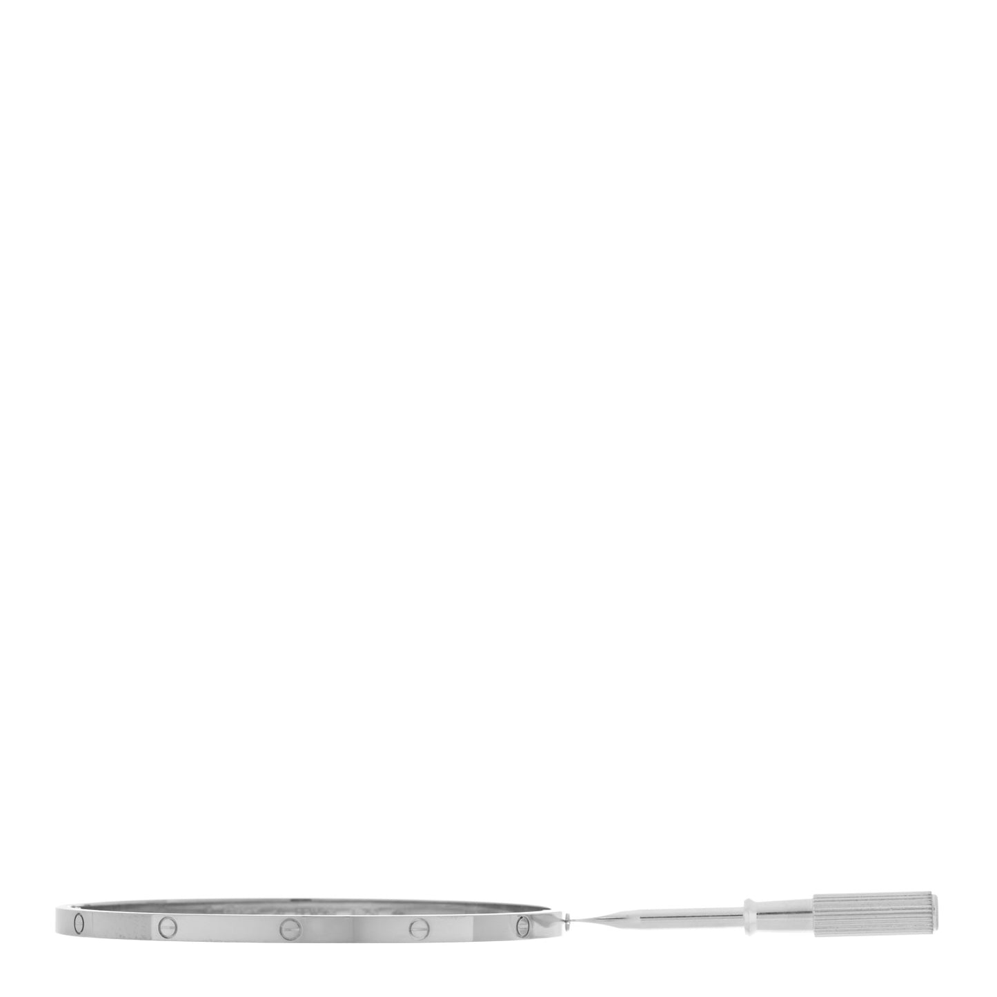 18K White Gold Small LOVE Bracelet 20