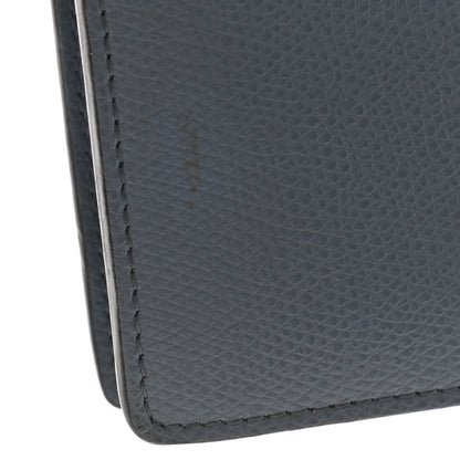 Fendi Vitello Cruise F is Fendi Bi-Color FF 1974 Embossed Medium Envelope Wallet On Chain Maya Black Azzurro Merlino 12 of 12