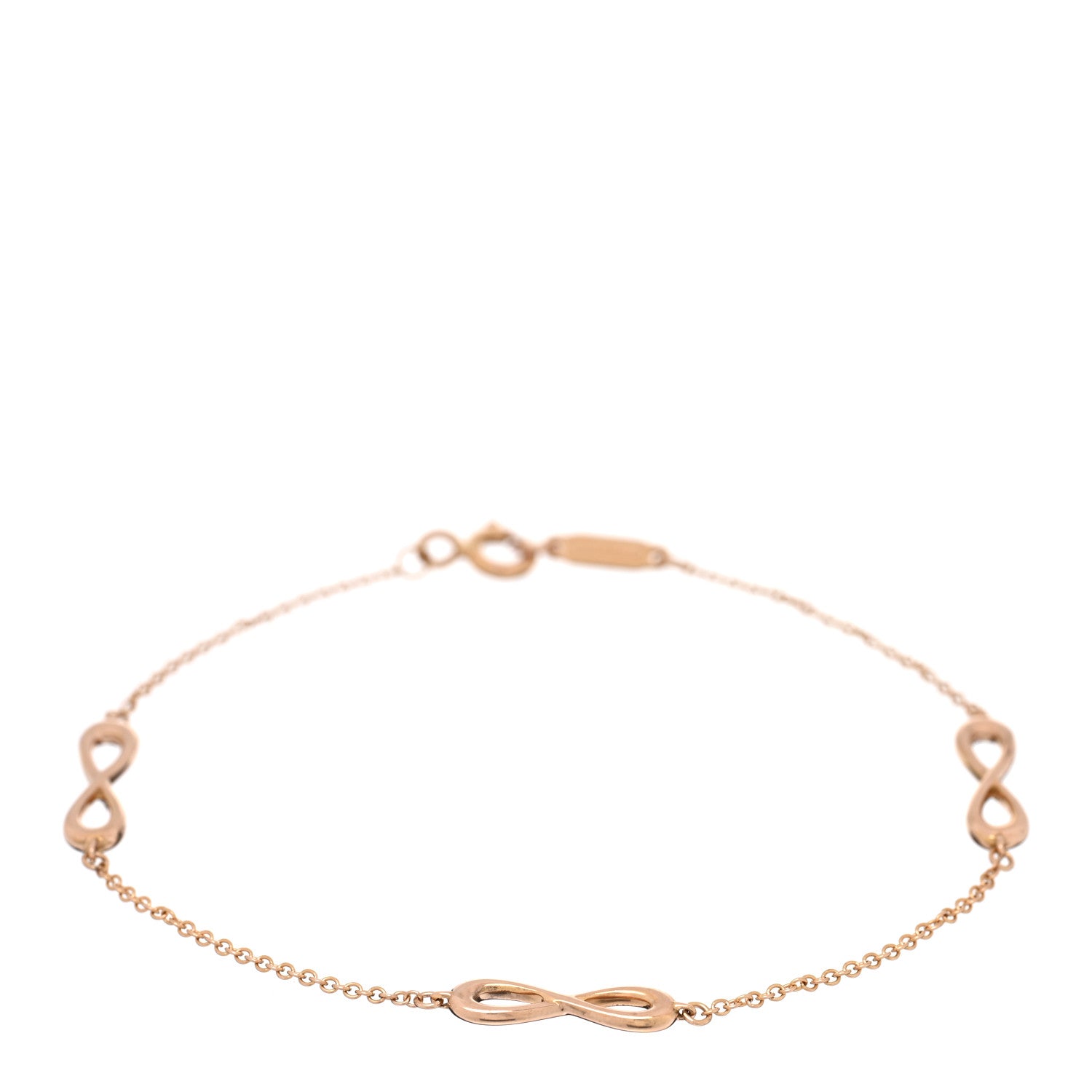 Tiffany 18K Rose Gold Infinity Endless Bracelet 1 of 3